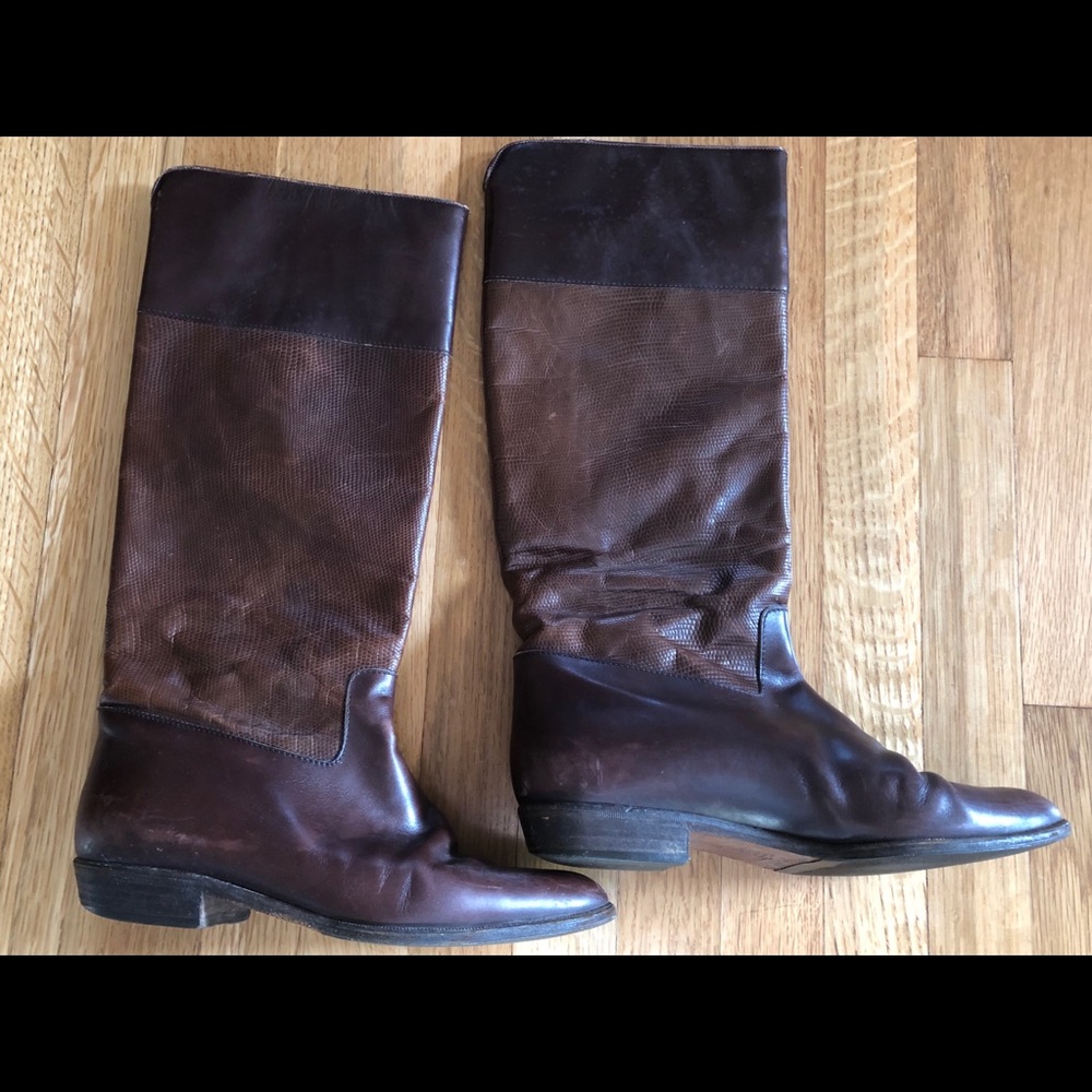 COPY - Italian leather boots sz 5 euro sz 37